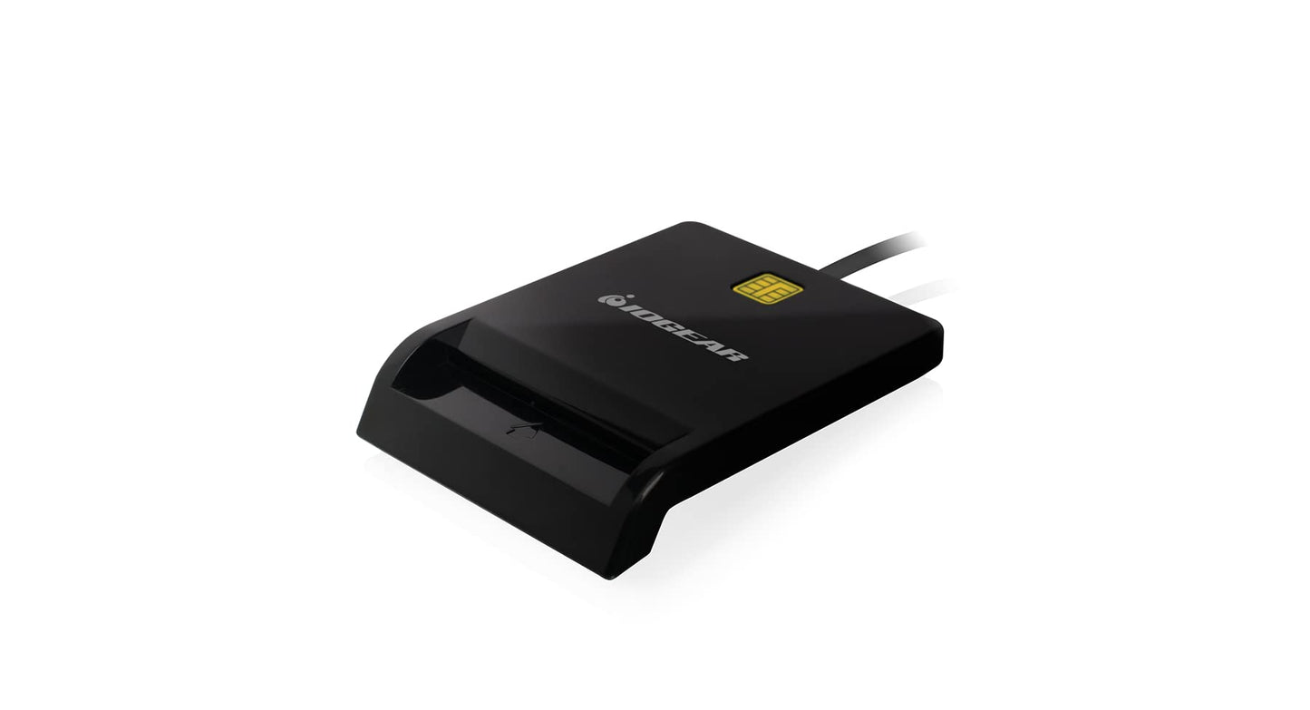 IOGEAR USB Common Access Card (CAC) Reader - EMV Level 1/ 4.1 Compliant - PC/SC version 1.0/2.0 - Class A, B, and C (5V / 3V / 1.8V) - T0, T1 Protocol