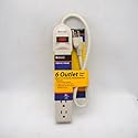 Luxtronic PS602B UL Aprroved 6 outlet Power Strip Platinum