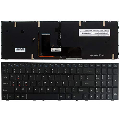 New Laptop Replacement Gaming Keyboard for Clevo Sager P650 P650SE P655SE NP8652 NP8650 NP8670 NP8671 MP-13H83USJ430B 6-80-P6500-013-1 US Layout