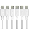 RND Apple Certified Lightning USB 6ft Cable (6-Pack) for iPhone (10, X, 8, 8 Plus, 7, 7 Plus, 6, 6 Plus, 6S, 6S Plus, 5, 5S, 5C, SE) iPad (Pro, Air…