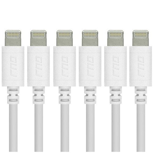RND Apple Certified Lightning USB 6ft Cable (6-Pack) for iPhone (10, X, 8, 8 Plus, 7, 7 Plus, 6, 6 Plus, 6S, 6S Plus, 5, 5S, 5C, SE) iPad (Pro, Air…