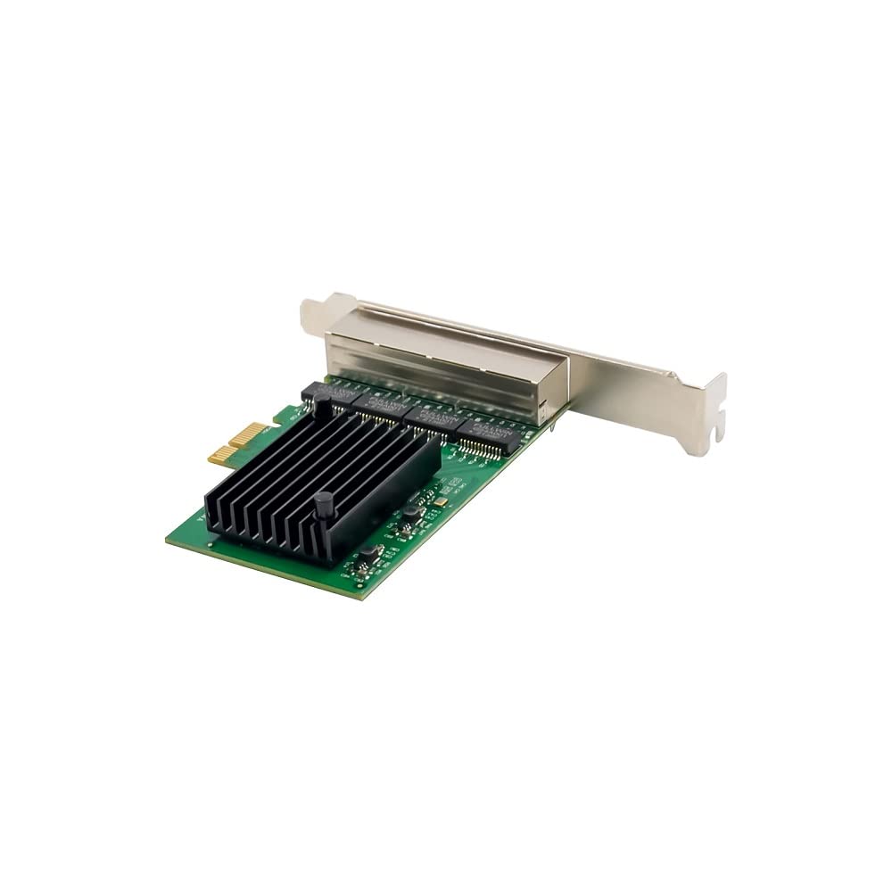 X-MEDIA XM-NA3840 PCI-E 4-Port Quad 10/100/1000Mbps Gigabit Ethernet PCI Express (PCIe x1) Server Network Adapter Card | Realtek RTL8111F Chipset |
