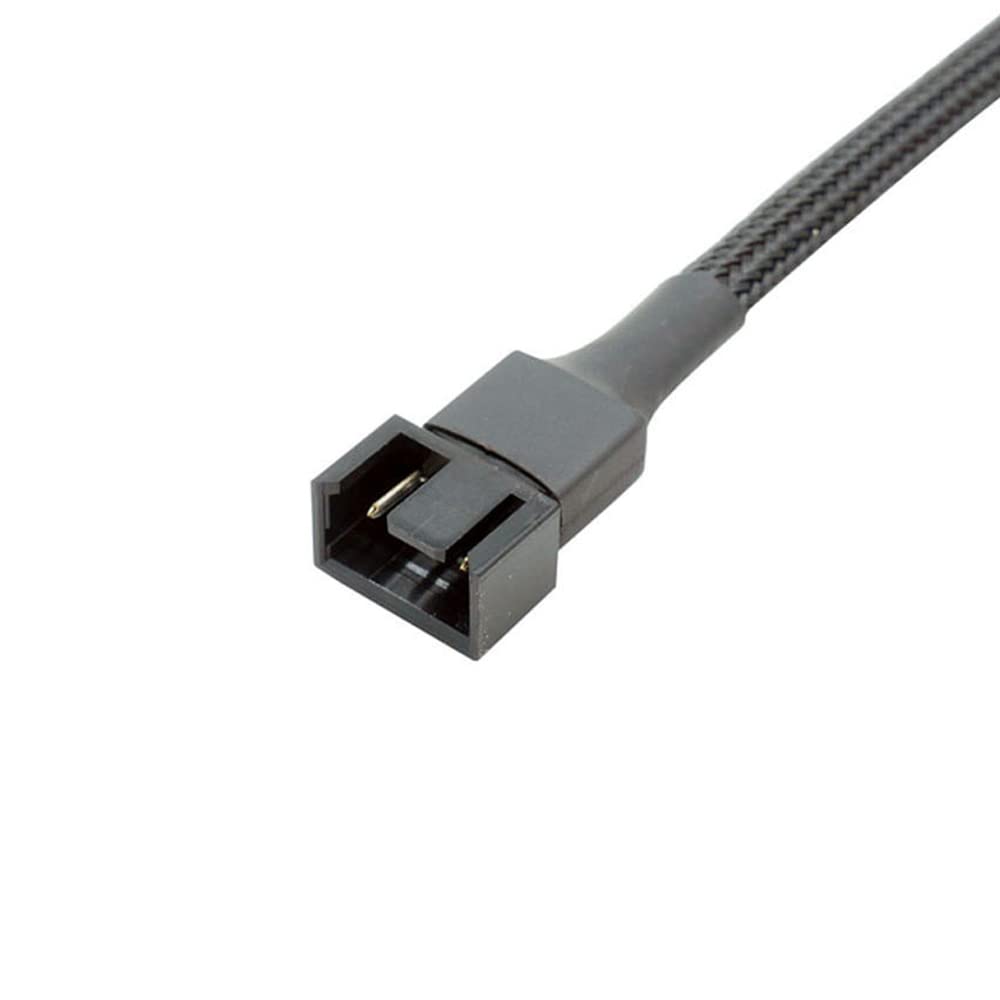 YiKaiEn 4-Pin PWM Fan Splitter Cable, Nylon Braided Adapter Computer PC Fan Power Extension Cable Converter for Computer Case 4-Pin/3-Pin Cooling Fan