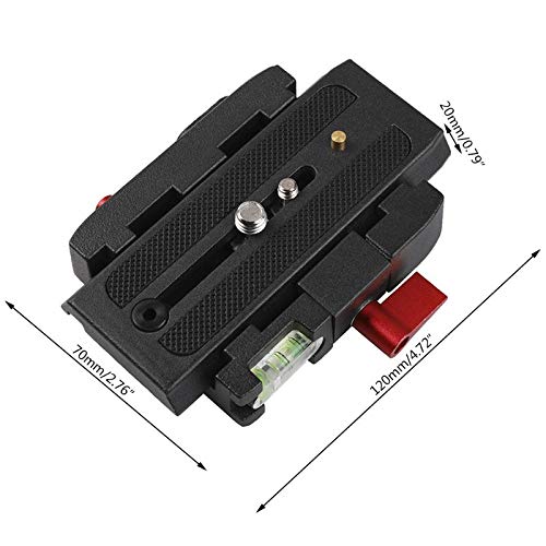Wondalu Professional Aluminum Alloy Rapid Connect Adapter Mount Camera Quick Release Shoe Plate with 1/4 3/8 inches Screw for DSLR Camera Camcorder