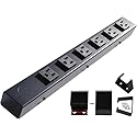 X1 16-Outlet Hardwired Power Strip, Black, 110V, 15A, 60Hz