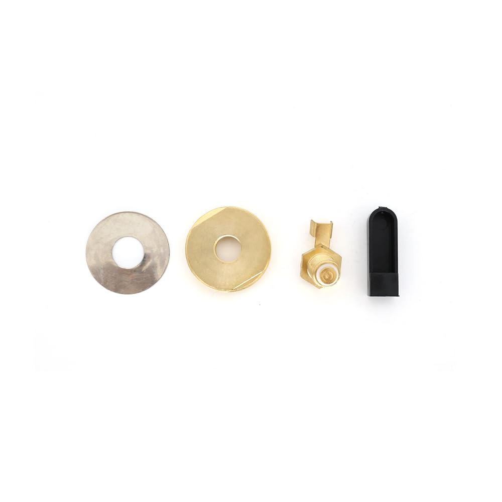 2 Pcs Vehicle NMO Antenna Mount Repairment Kit Adapter Set 3/8 Hole Mount Coaxial Connector Adapter Crimp Solder for Cable RG58 for Vehicle Antenna