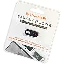 Tech Candy Bad Guy Blocker Webcam Cover Privacy Protector, Black - Secure, Thin, Durable, for Computers, Laptops, Tablets, & Smartphones, Easy