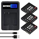Batmax 3X NP-40 LB-060 Battery + Quick LCD Charger for Casio NP-40 Kodak LB-060,GE GB-60 Exilim EX-Z400, Exilim EX-FC100, Exilim EX-FC100WE, Exilim