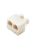2-Way Telephone Splitter - Light Almond