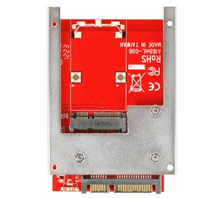 Koutech IO-ASS111 Latch mSATA to 2.5" SATA Device Converter with Metal Frame