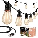 Brightech Ambience Pro USB Powered String Lights - 24 Ft Commercial Grade Waterproof String Lights - Outdoor Shatterproof Patio Lights for Camping