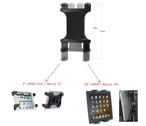 ChargerCity 4" Desktop Stand C Clamp Tablet Mount for Distance Learning with 360° Swivel Adjust Holder for Apple iPad Air Pro Mini Surface Pro Samsung