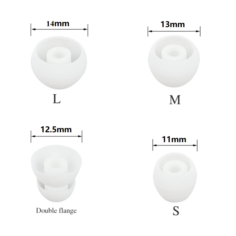 Replacement Earbuds Silicone Earbuds Buds Set 8 Pairs Compatible with Beats Flex Compatible withProwerbeats Pro