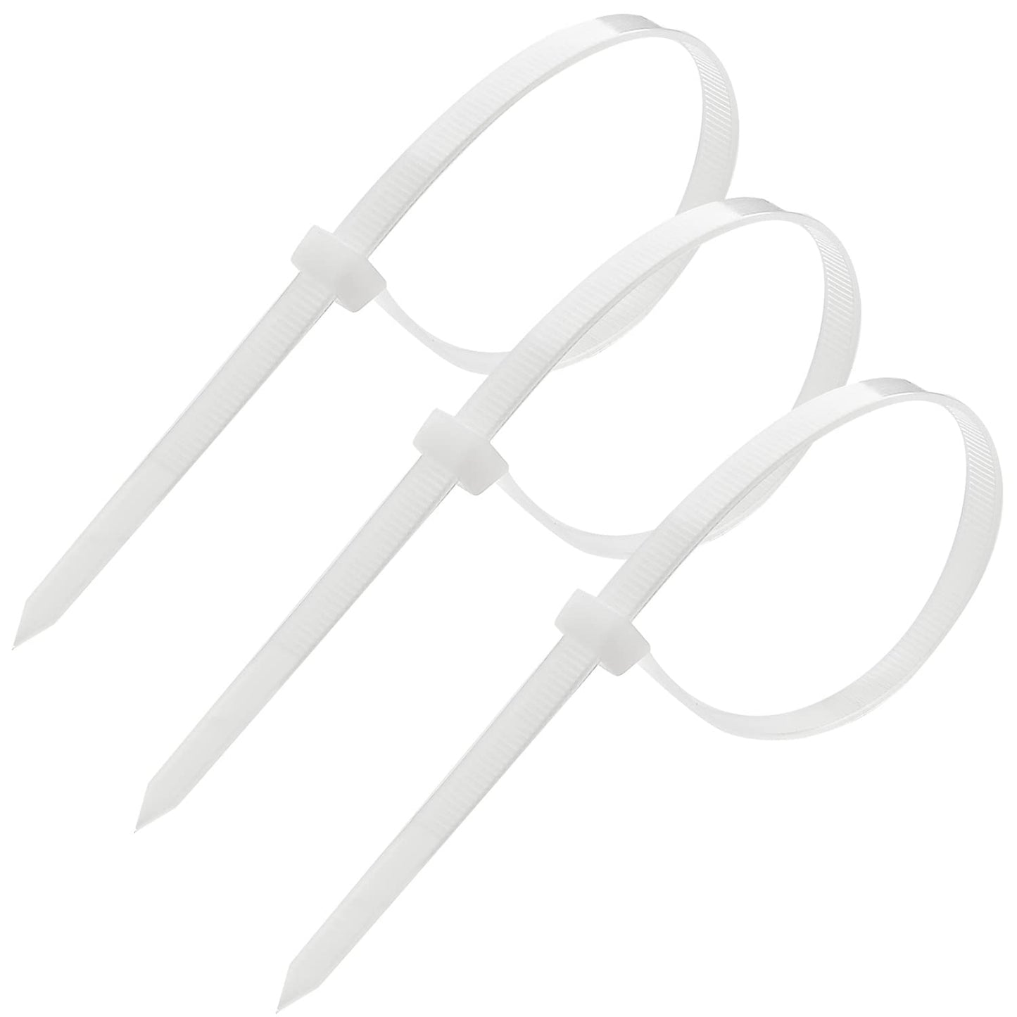 Clear Zip Ties 8 Inch Heavy Duty White 50 lb UV Resistant Cable Wire Wraps for Home Garden Office Garage Travel Craft Outdoor Indoor Use 1000 Pack