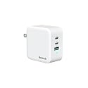 Nekteck 100W GaN USB C Fast Charger (3-Port) - PD 3.0 & QC 3.0 Compact Wall Charger for MacBook Pro/Air, iPhone 17/16/15, iPad, Galaxy S25/S24