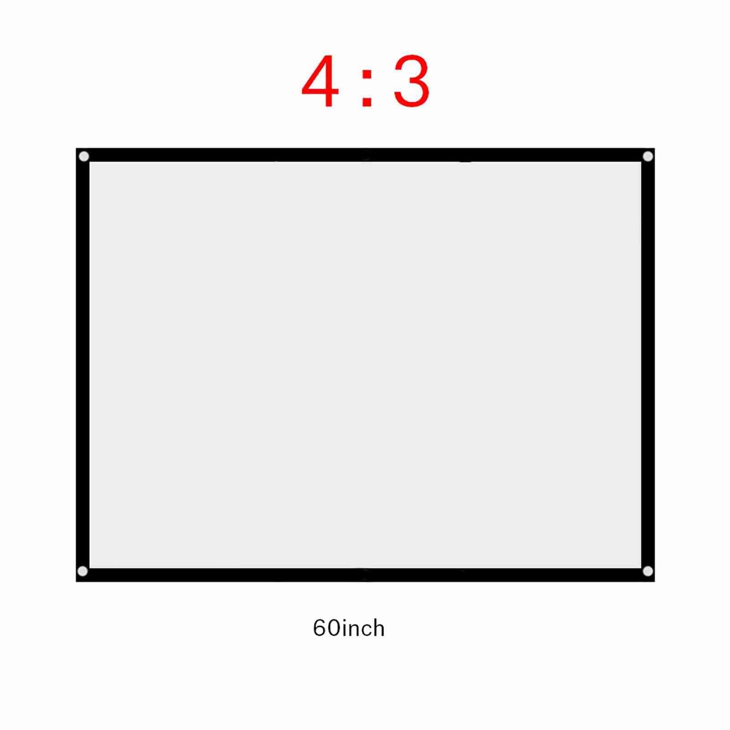 Projector Screen,Foldable Projection Screen for 0utdoor Camping Movie, Open-air Cinema Projector Movies Screen Portable Outdoor Indoor for Home
