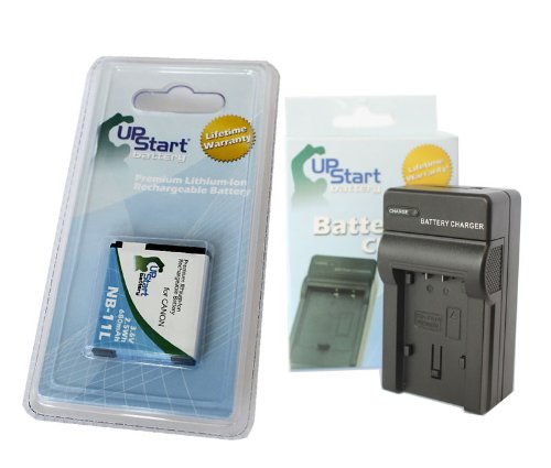 NB-11L Replacement Battery and Charger Kit for Canon Digital Cameras - UpStart Battery Brand