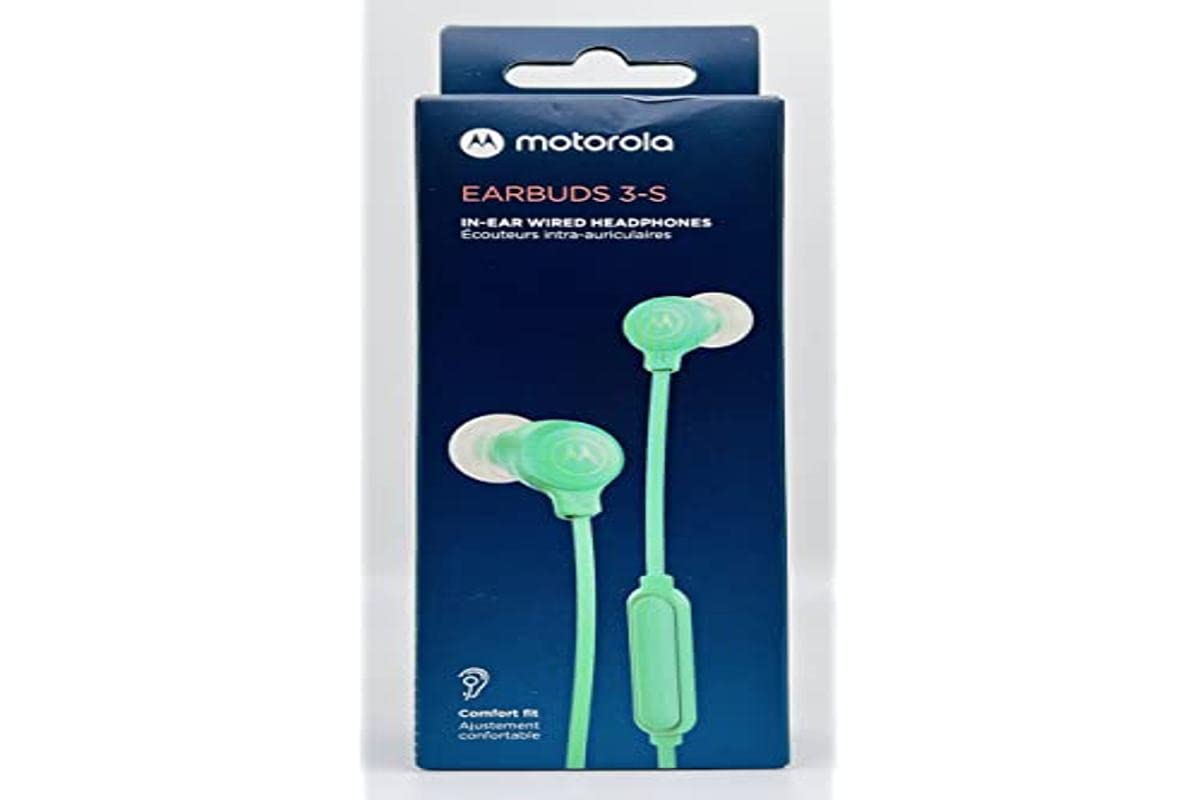 MOTOROLA EARBUD 3-S TEAL WIRED EARBUDS WITH MIC