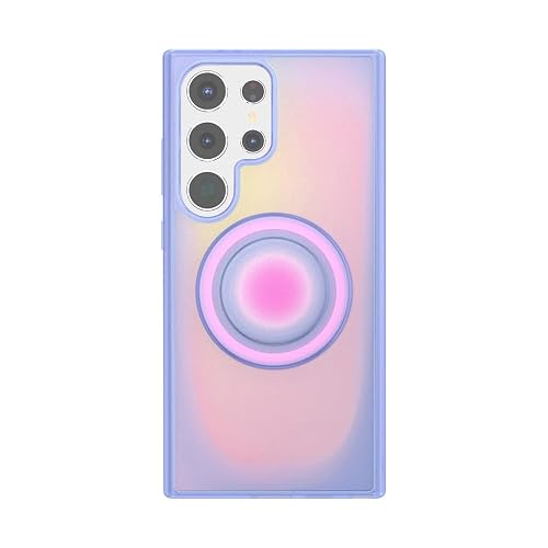 PopSockets Samsung Galaxy S24 Ultra Phone Case Compatible with MagSafe, Purple - Aura