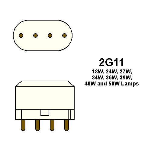 Halco 4 Qty 40W Long 4100K RS 2G11 ProLume PLL40/841/RS 40w CFL Rapid Start Cool White Lamp Bulb