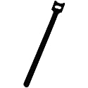 NavePoint 8 Inch Hook and Loop Reusable Strap Cable Cord Wire Ties 75 Pack Black