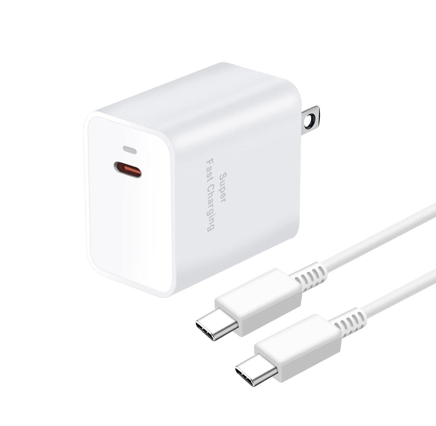iPhone 16/16 Pro Max Super Fast 45W Type C Charger - 6ft Cable, Galaxy S24 Ultra, iPad Pro Compatible