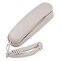 Landline Telephone Corded Phone Wall Mountable Telephone with Four Non-Slip Mats,Mini Size Landline Phone, No Caller ID Small Line Powered Telephones