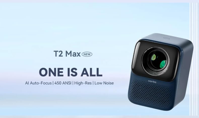 Wanbo Upgraded T2 Max Projector 450ANSI Android 9.0 Full Hd 4K Projector 1920*1080P 12000 Lumens Auto Focus HIFI Sound Home Outdoor Theart?white?