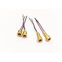 Girftu MMCX Female Solder Wire Connector DIY Audio Plug Adapter Mount Pin with Cable, Gold Plated, for Headphones