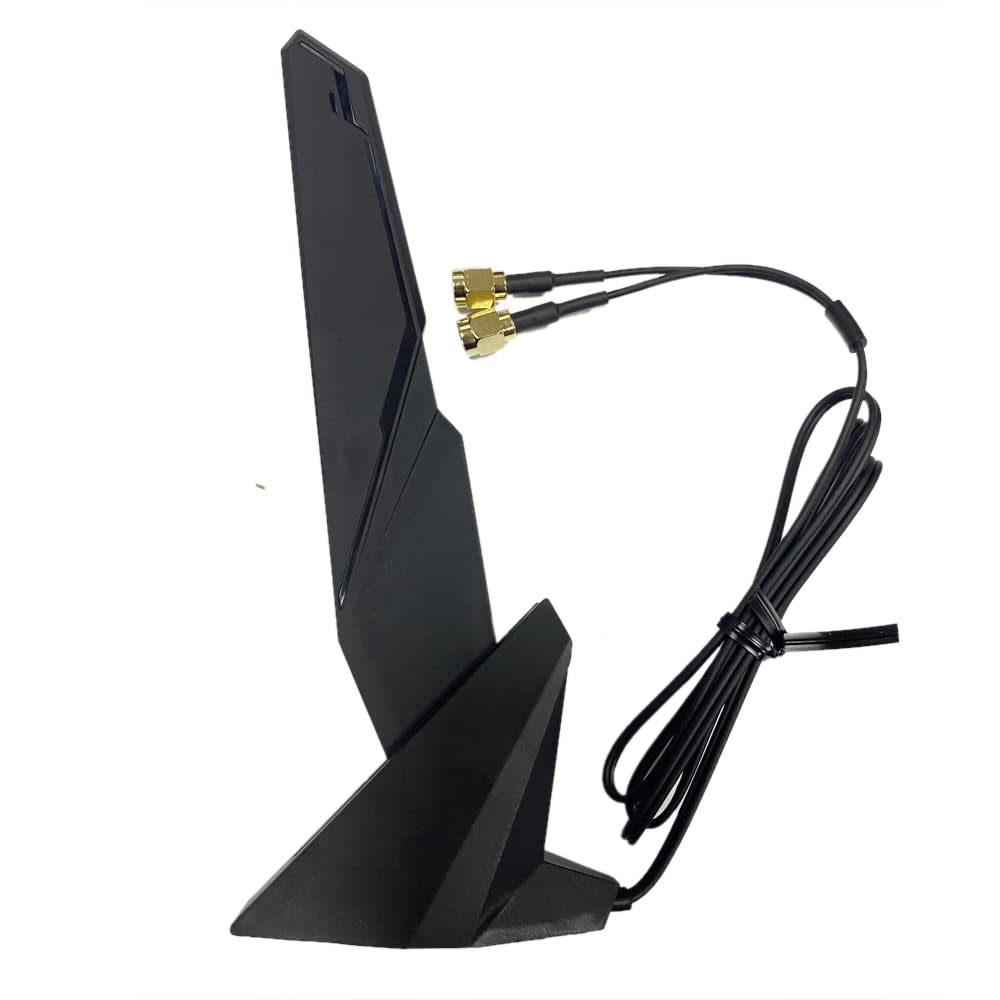 SAMXI SMA WiFi 6e 2T2R Antenna 2.4G/5G Dual Band for GIGABYTE AORUS Z390 Z270 Z370 Z490 Z590 Z690 X470 X570 X570S X570I H470 H470I H610 B460 B450 B550