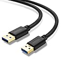 Jelly Tang USB 3.0 Male to Male Cable 3Ft,USB to USB Cable with Gold-Plated Connector for Hard Drive Enclosures, DVD Player, Laptop Cooler (3Ft/1M)