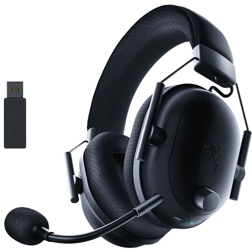 Razer BlackShark V2 Pro Wireless Gaming Headset for PC, PS5, PS4, Switch, 2.4GHz RF, Bluetooth, Headphone HyperClear Super Wideband Mic