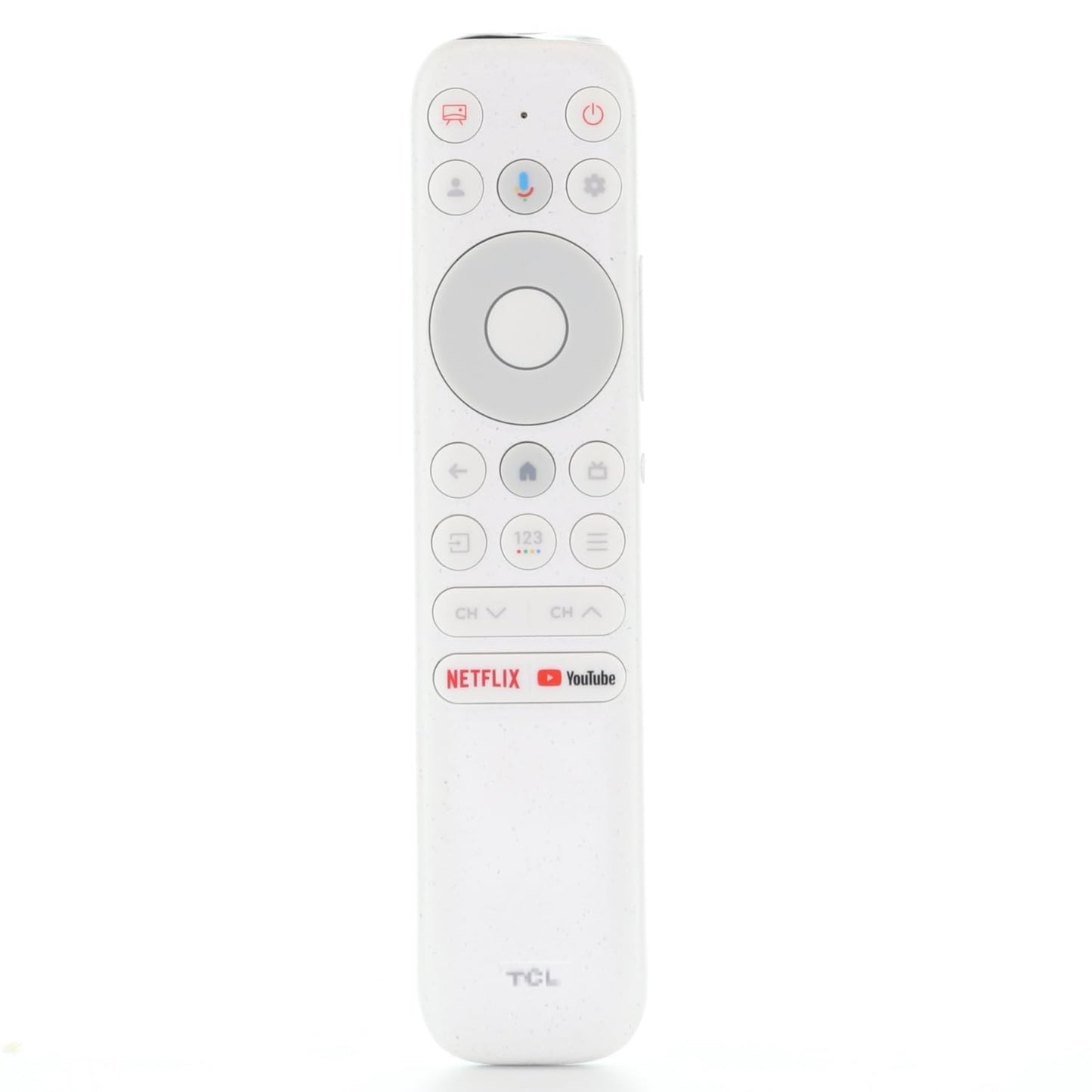 Dan's Originals RC902N / FER1 TV Remote Control with Voice for TCL NXTVISION Google Tv's | White | Netflix | YouTube - G0401-000232