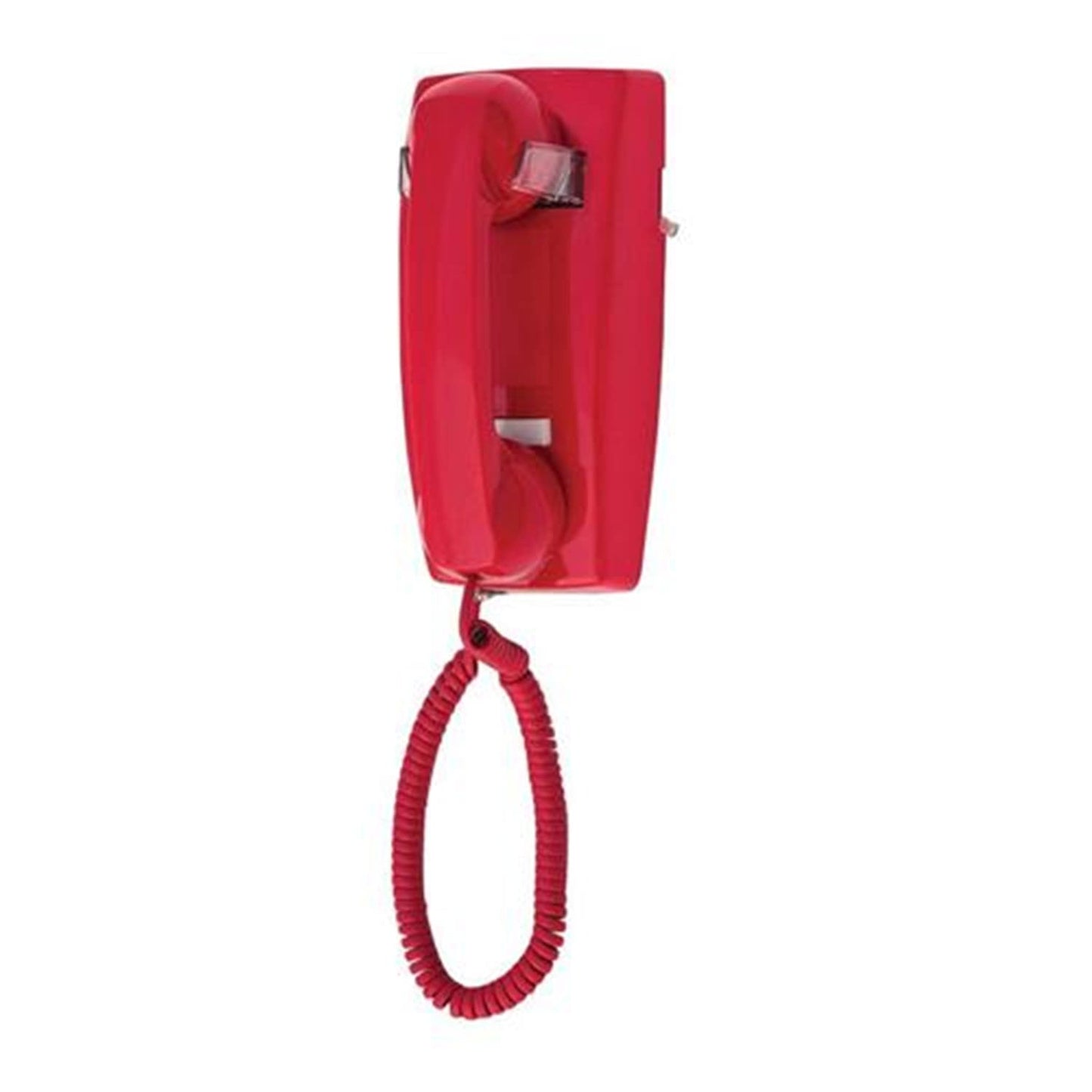 Cortelco 255447-VBA-NDL Mini Wall No dial Red
