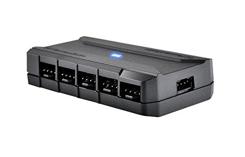 Thermaltake Commander FP SATA Powered 10 Port 4-Pin PWM Fan Hub AC-023-AN1NAN-A1, 3.2 x 1.7 x 0.7 inches