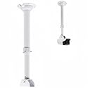 V-Fiabilidad Security Camera Mounting Bracket Extender Pole I-Type,30-60cm Telescopic Adjustable Ceiling Mount Bracket for CCTV IP Camera