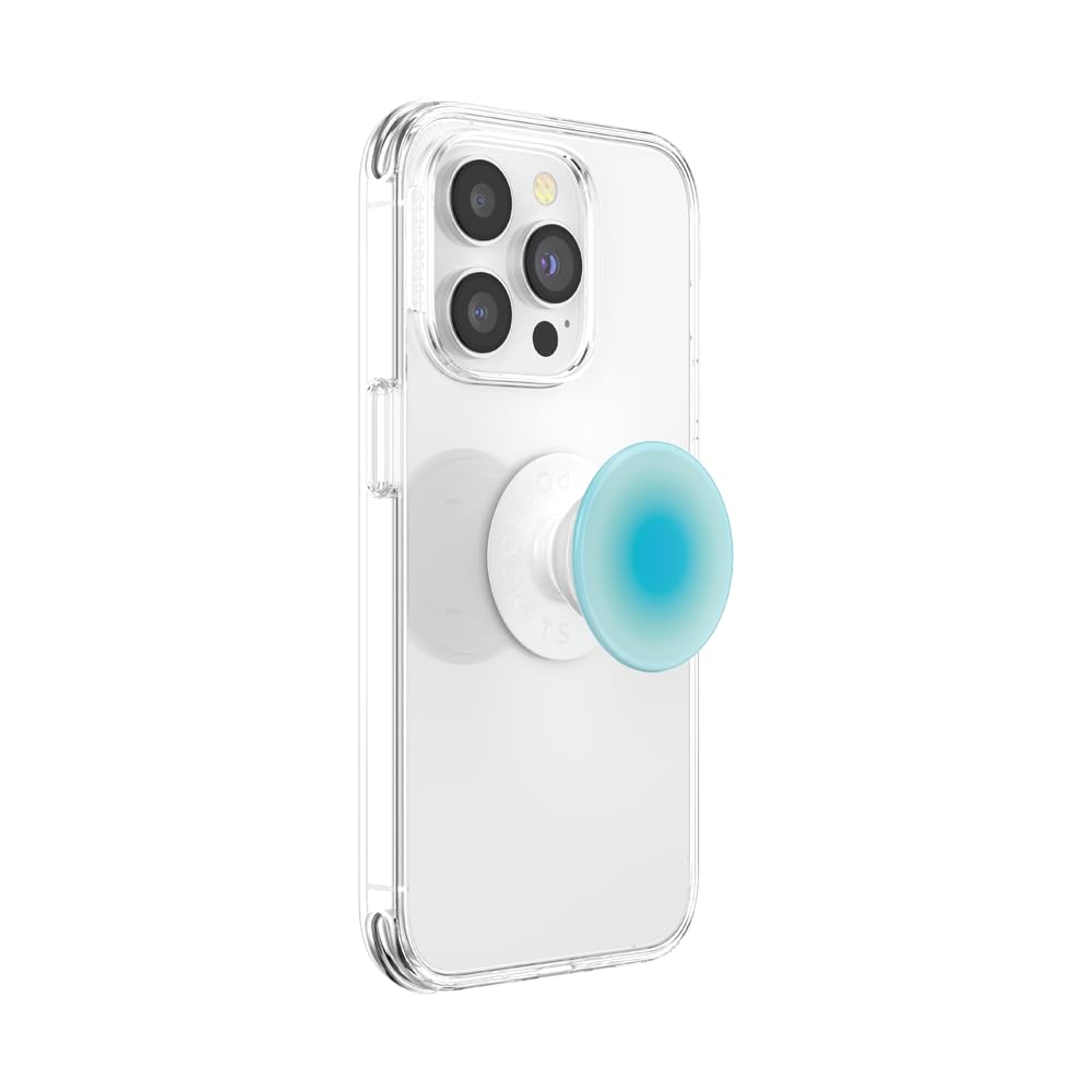 PopSockets Adhesive Phone Grip, Holder, Phone Stand, Light Blue - Tranquil Aura