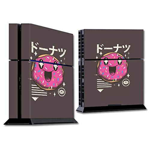 MightySkins Skin Compatible with Sony PS4 Console - Donut Kawaii | Protective, Durable, and Unique Vinyl Decal wrap Cover | Easy to Apply, Remove,