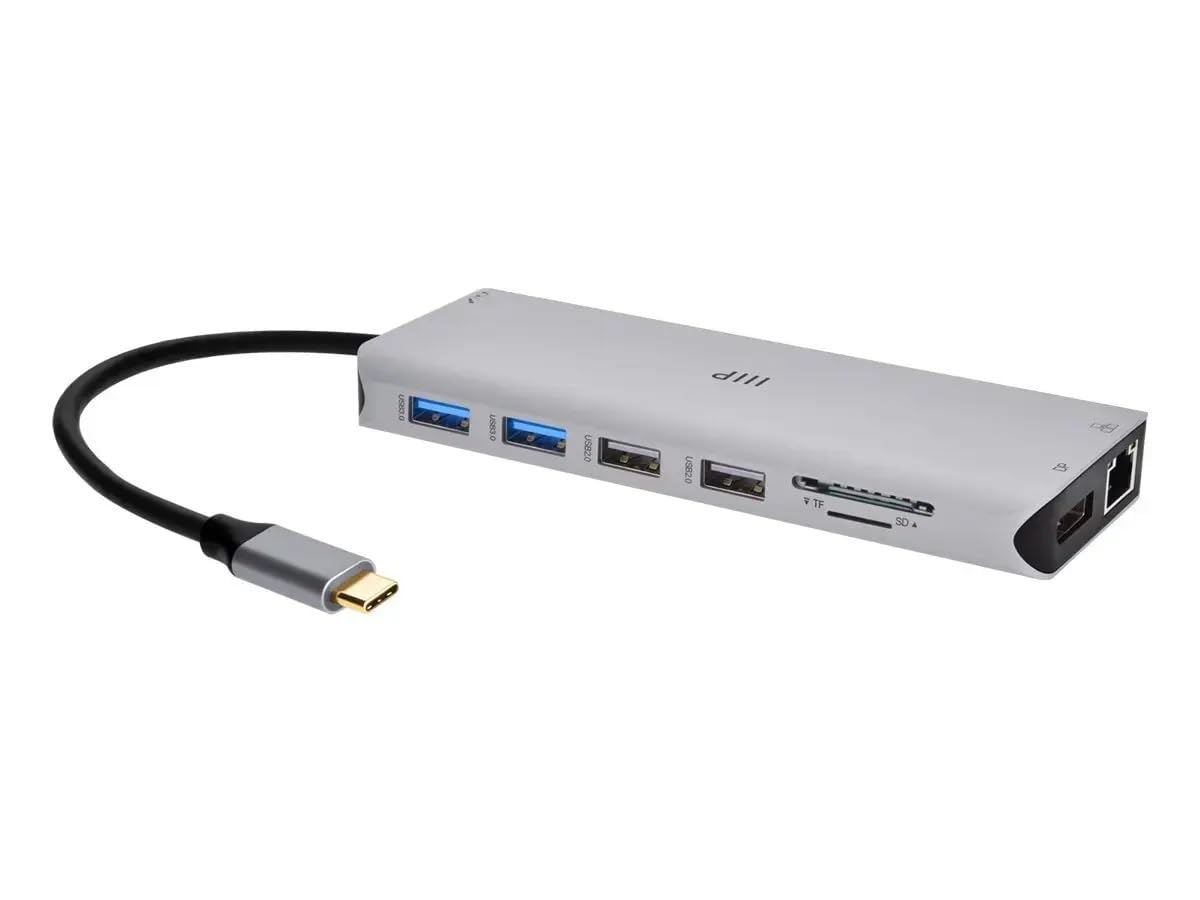 Monoprice 13-in-1 Dual-HDMI + DisplayPort Multi-Stream Transport (MST) Triple Monitor Docking Station - 4K, 5Gbps USB A, Ethernet, Card Reader, 100W