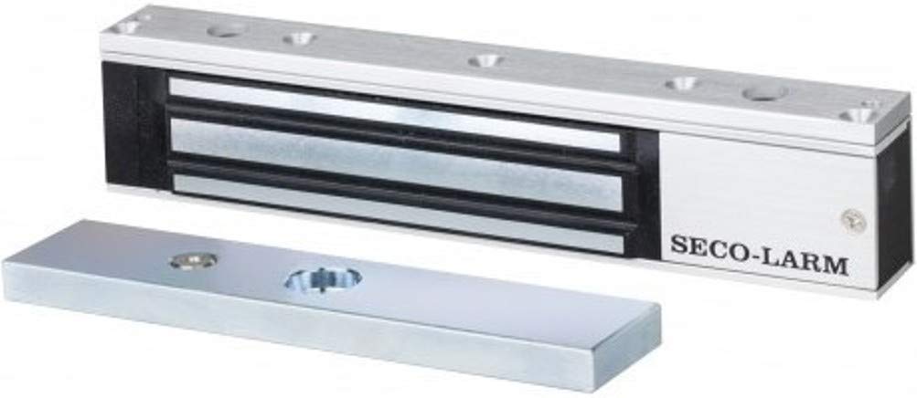 Seco-Larm E-941SA-300RQ Indoor Single Door Maglock, 300-lb (136kg) Holding Force, Stainless Steel Housing, No Residual Magnetism, MOV Surge
