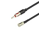 RedYutou car Radio Antenna CD Player Antenna Modification line ISO to DIN Cable,10in/25CM