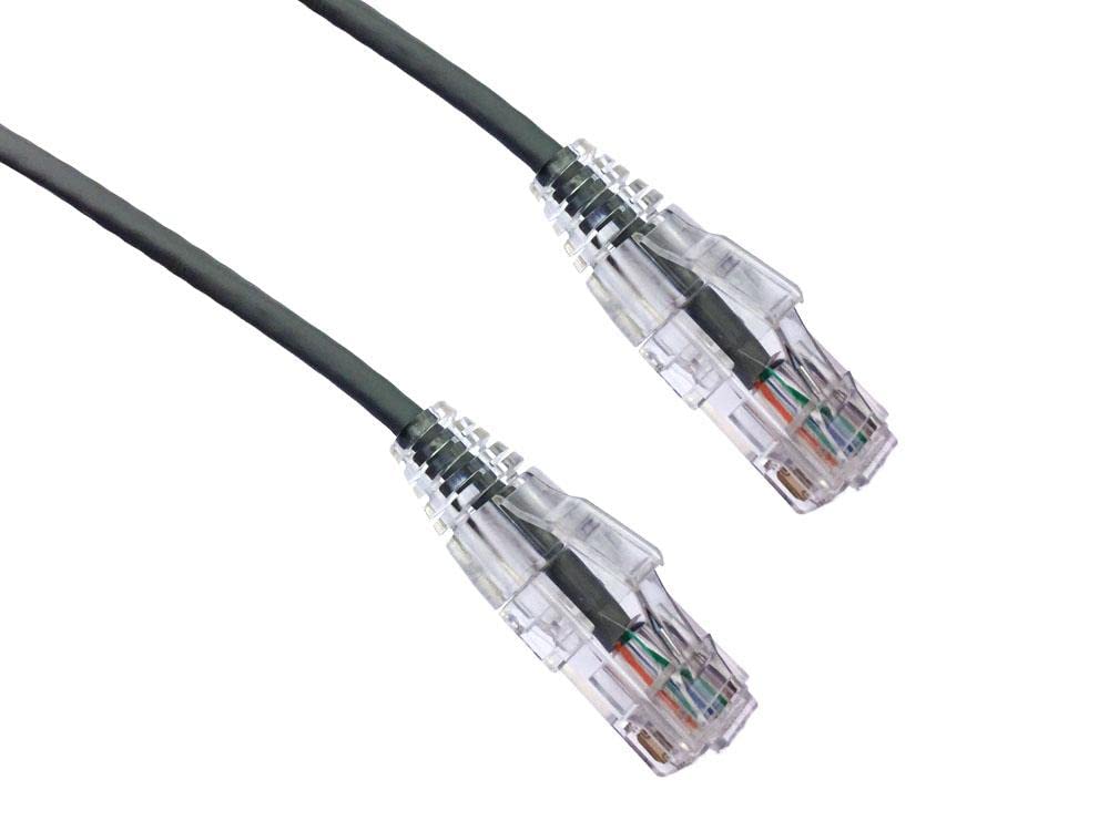 Axiom 60FT CAT6A BENDNFLEX Ultra-Thin SNAGLESS Patch Cable 650MHZ (Gray)