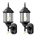 Redluck Motion Sensor Outdoor Lights, 2 Pack 16 inch Dusk to Dawn Outside Porch Lights, Waterproof Anti-Rust Aluminum Outdoor Wall Lights Exterior