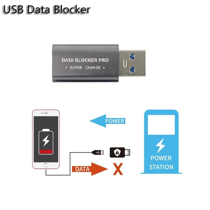 Meenova USB A Data Blocker Pro, Charge Only to Block Data and Stop Syncing Defender Against Juice Jacking, Power only Security Converter…