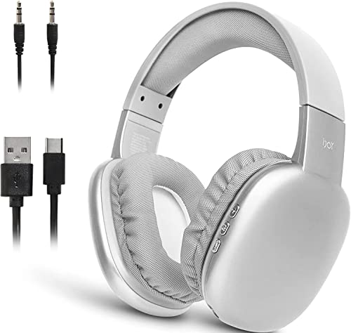 iJoy Ultra Wireless Over-Ear Bluetooth Headphones with Mic, Up to 10 Hours Playtime, Bluetooth Headset 33Ft Range with Backup AUX Cable & SD Slot…