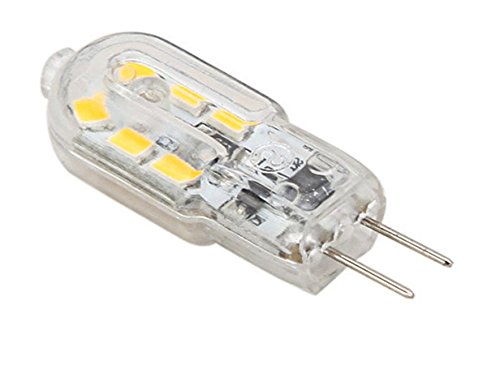 G4 LED Light Bulbs G4 Bi-Pin Base 1.5W (20W Halogen Bulb Equivalent) 12V Warm White 3000K LED Bulbs for Landscape Ceiling Under Counter Puck