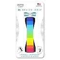 LOVEHANDLE Tablet/XL Grip for Most Tablets and Large Smartphones, Neon Rainbow