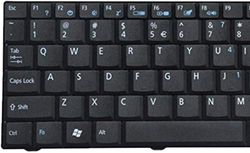 Laptop Replacement Keyboard Fit Acer Aspire ZG5 ZG8 ZA8 D150 D210 D250 EM250 KAV10 KAV60 US Layout (Black)
