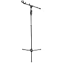 Rockville RVMIC3 V2 Portable Adjustable Tripod Boom Mic Stand for Singers & Musicians, Quick Release Clutch, Sturdy All-Metal, 25"-46.5" Telescopic