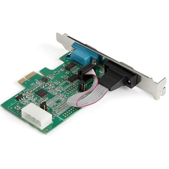 StarTech 2-Port PCI Express RS232 Serial Adapter Card, TAA (PEX2S953)